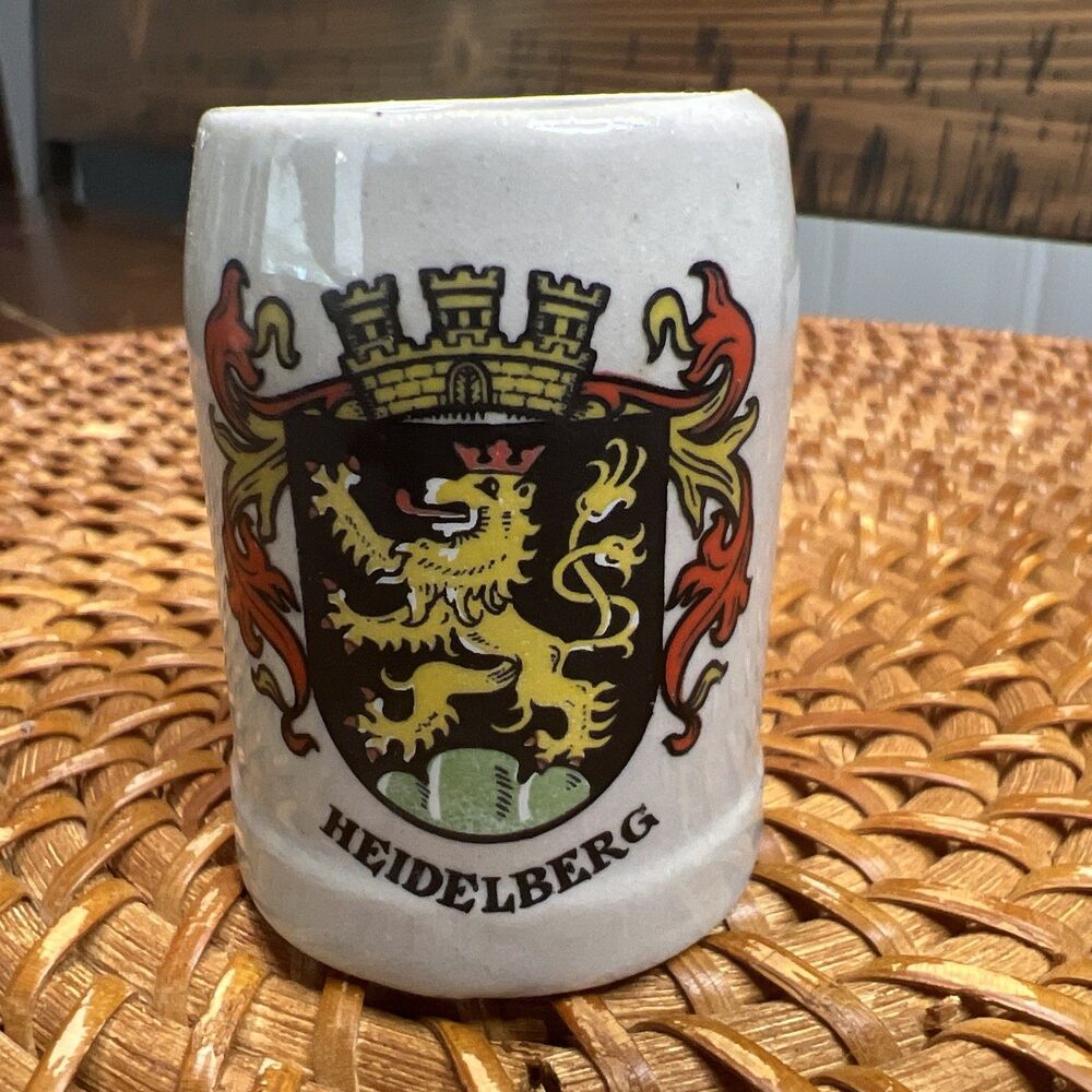 Vintage Stoneware Heidelberg Germany Souvenir Small Stein
